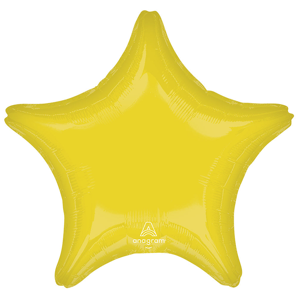Vibrant Yellow Star 18″ Foil Balloon by Anagram from Instaballoons