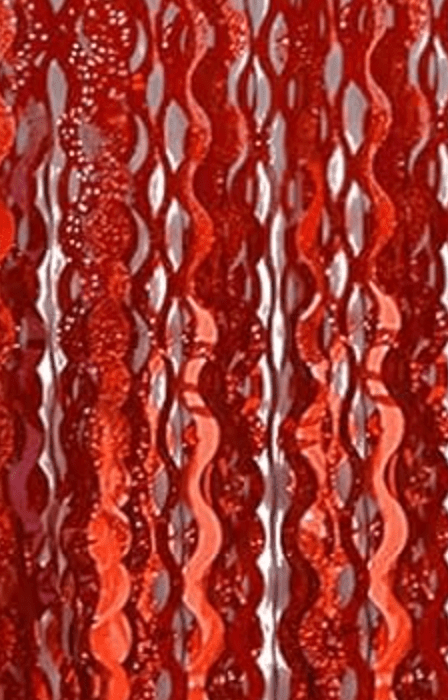 Wave Foil Door Curtains - Winner Party