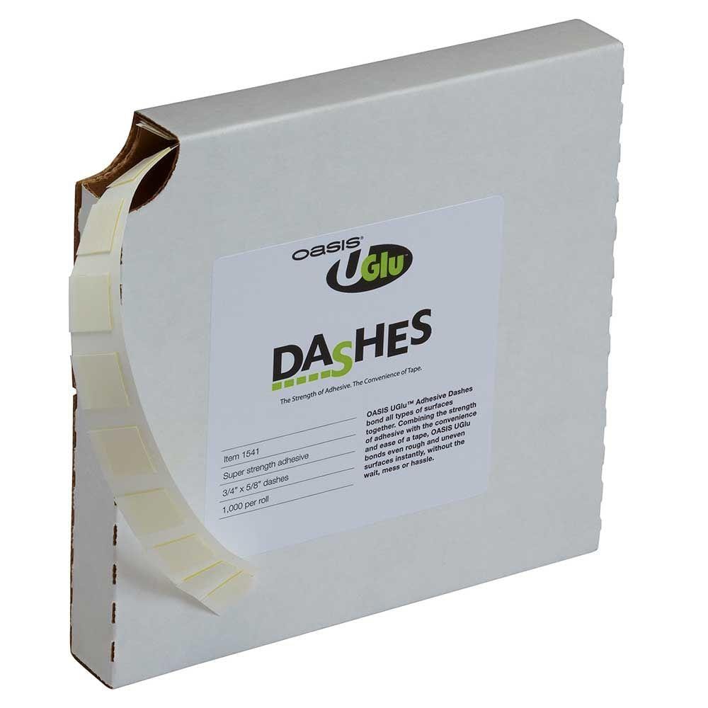 Winner Balloon Accessories UGlu 1000 Dashes Adhesive Squares 3/4″ x 5/8″