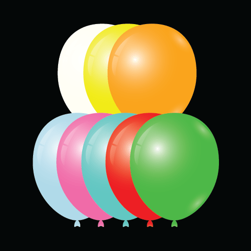 Winntex Latex Pastel Assortment with White 12″ Latex Balloons (72)
