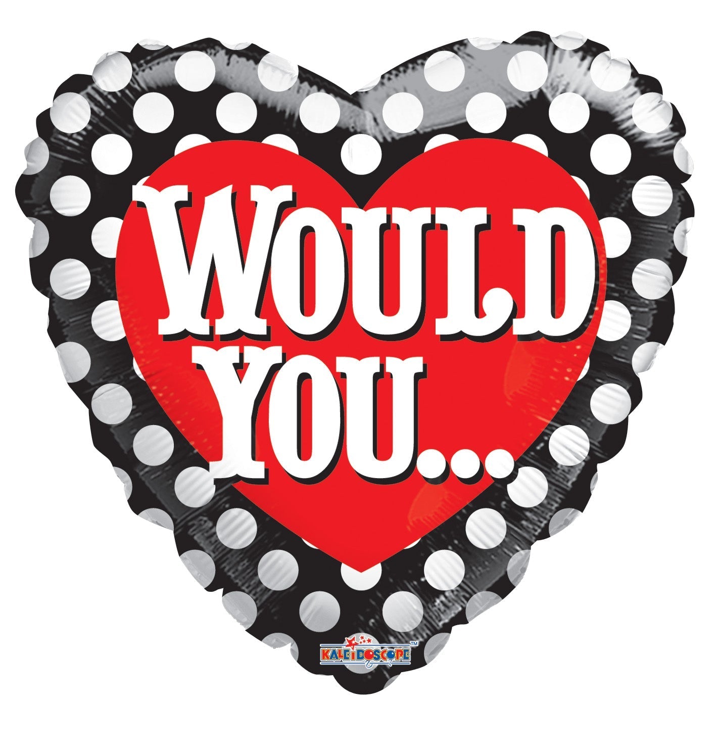 Would You Be My Valentine 18″ Foil Balloon by Convergram from Instaballoons