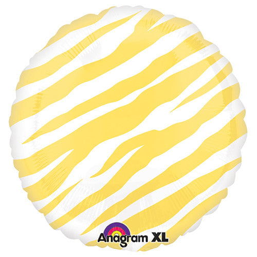 Yellow Zebra 18″ Foil Balloon by Anagram from Instaballoons