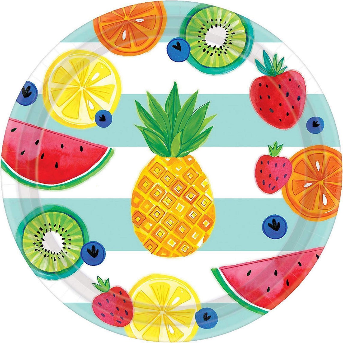 10.5" Paper Plates - Hello Summer (8ct) - Amscan