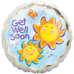 Chatterbox Get Well 2-Sided 18" Balloon