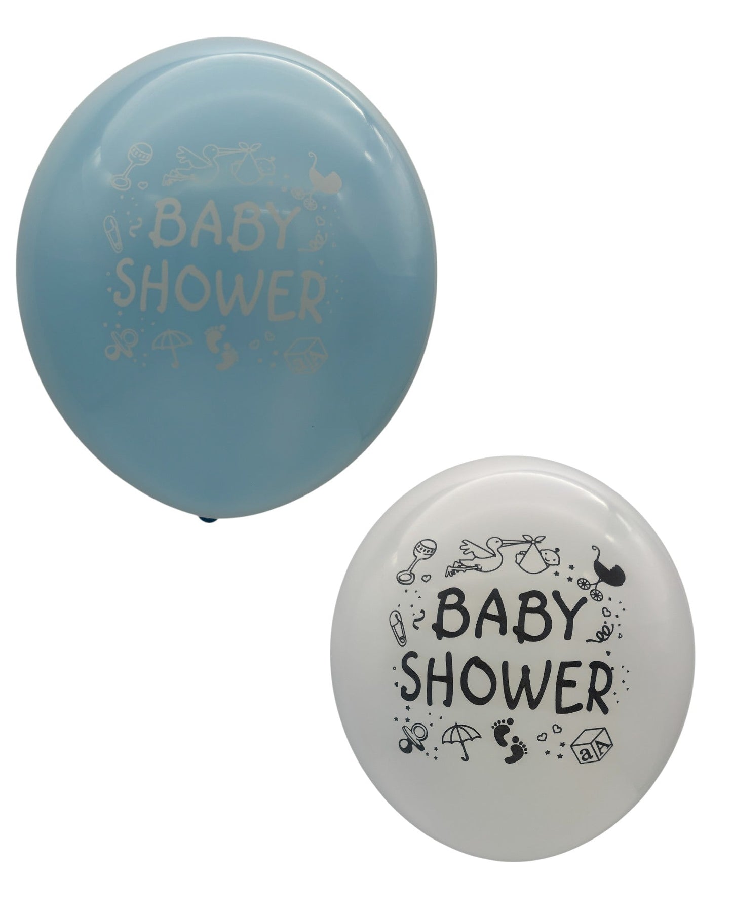 12" Assorted Baby Shower (12 bags/8ct-10ct per pack) - Winntex