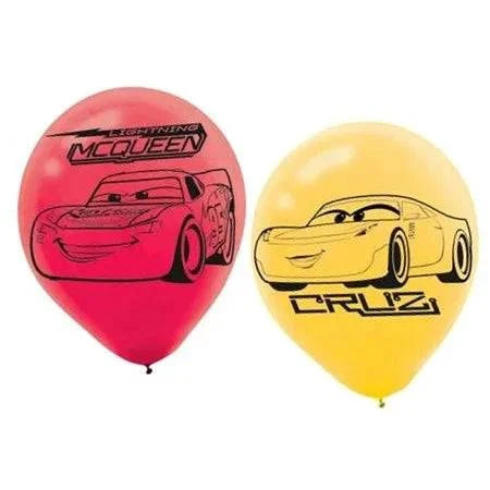 12" Disney Cars 3 - Lightning McQueen (6ct) - Amscan