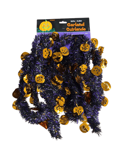 12' Garland - Pumpkin - Unique