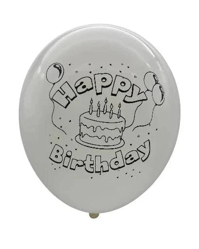12" Happy Birthday (12 Bags of 8ct-10ct) - Winntex