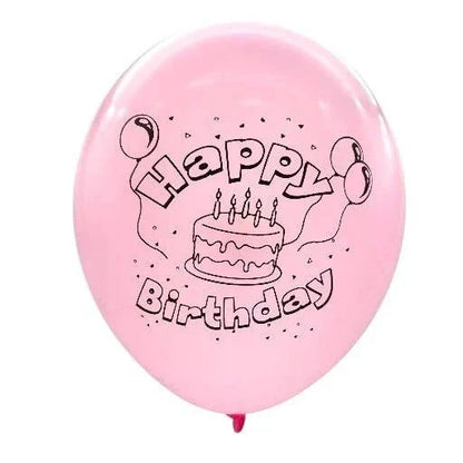 12" Happy Birthday (12 Bags of 8ct-10ct) - Winntex