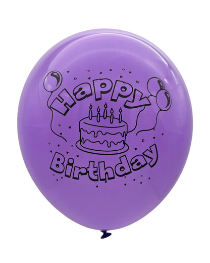 12" Happy Birthday (12 Bags of 8ct-10ct) - Winntex