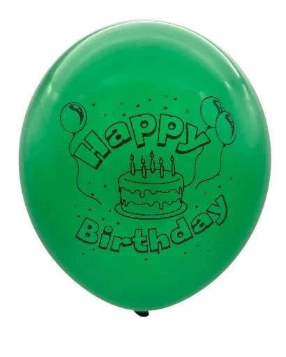 12" Happy Birthday (12 Bags of 8ct-10ct) - Winntex