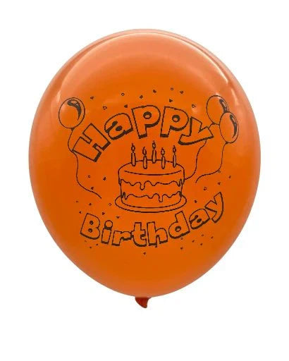 12" Happy Birthday (12 Bags of 8ct-10ct) - Winntex