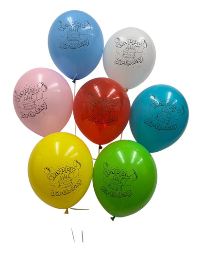12" Happy Birthday (12 Bags of 8ct-10ct) - Winntex