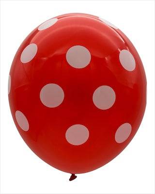 12" Polka Dots (12 packs/8ct) - Winntex