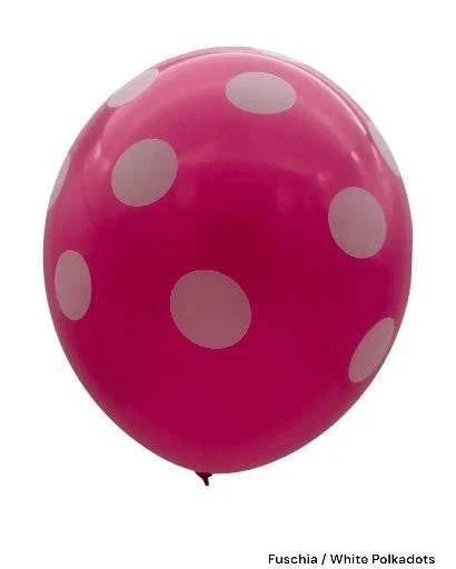 12" Polka Dots (12 packs/8ct) - Winntex