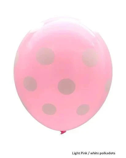 12" Polka Dots (12 packs/8ct) - Winntex