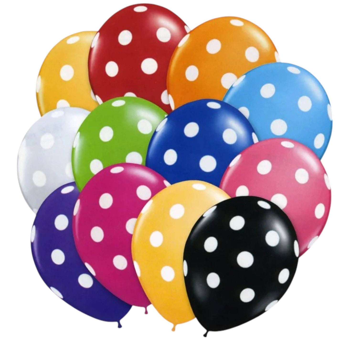 12" Polka Dots (72ct) - Winntex