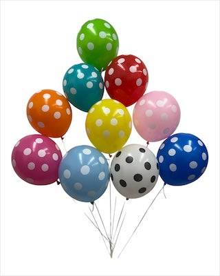 12" Polka Dots (72ct) - Winntex