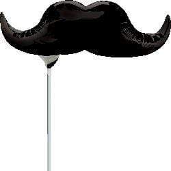 14" Black Mustache - Anagram