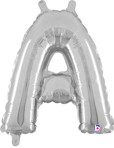 14" Megaloon Jr. Letter A - Silver (5ct) - Betallic