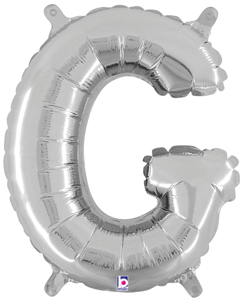 14" Megaloon Jr. Letter G - Silver (5ct) - Betallic