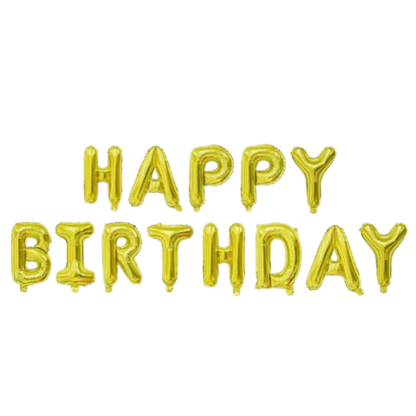 16" Balloon Banner - Happy Birthday - Winner Party