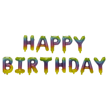 16" Balloon Banner - Happy Birthday - Winner Party