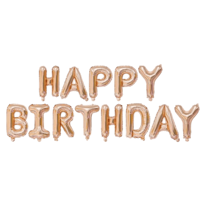 16" Balloon Banner - Happy Birthday - Winner Party