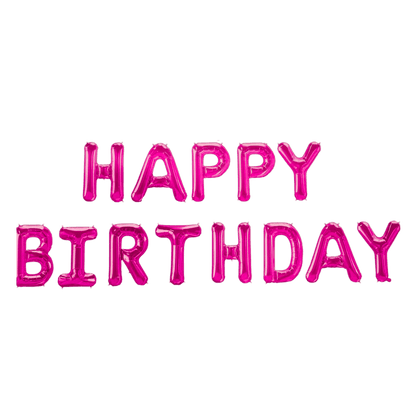 16" Balloon Banner - Happy Birthday - Winner Party