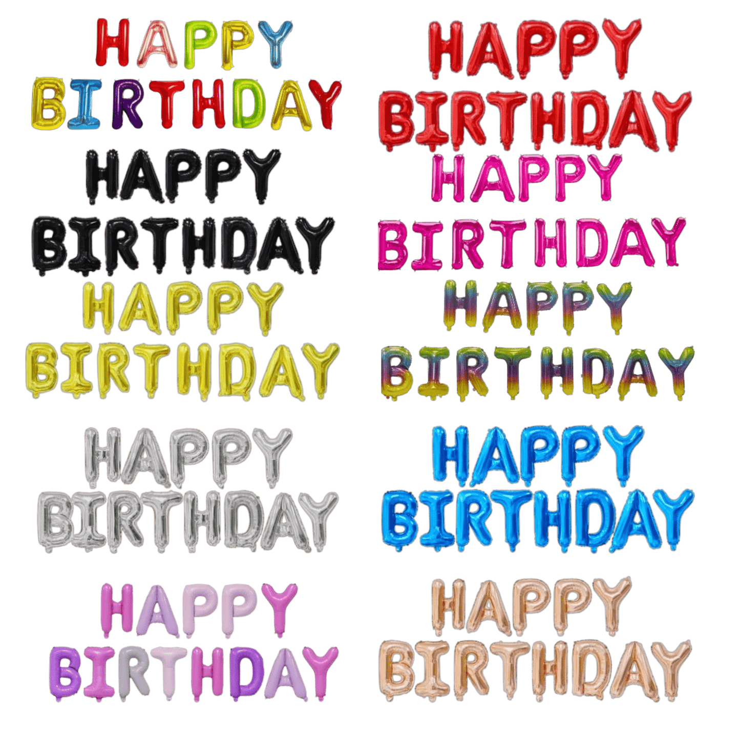 16" Balloon Banner - Happy Birthday - Winner Party