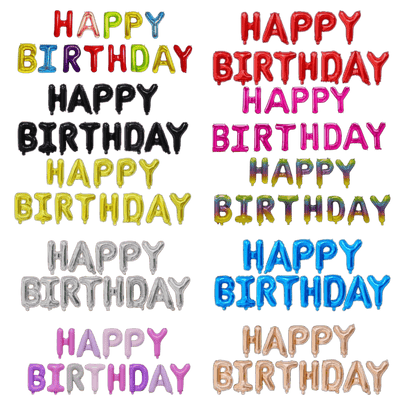 16" Balloon Banner - Happy Birthday - Winner Party