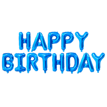 16" Balloon Banner - Happy Birthday - Winner Party