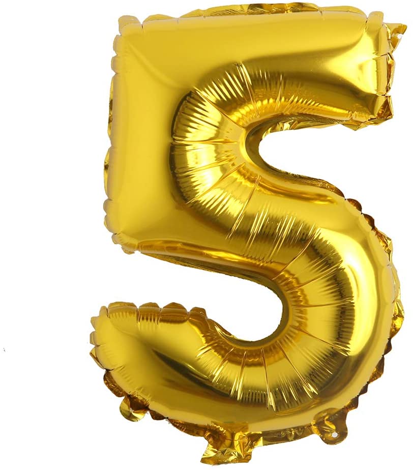 16" Balloon Numbers - Gold - Party America
