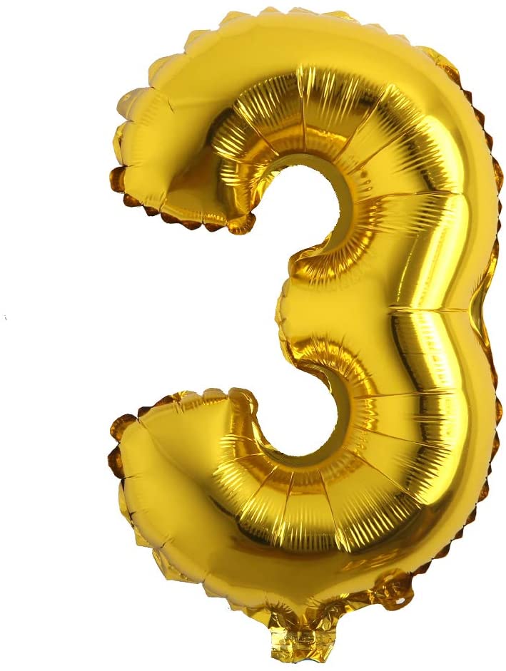 16" Balloon Numbers - Gold - Party America
