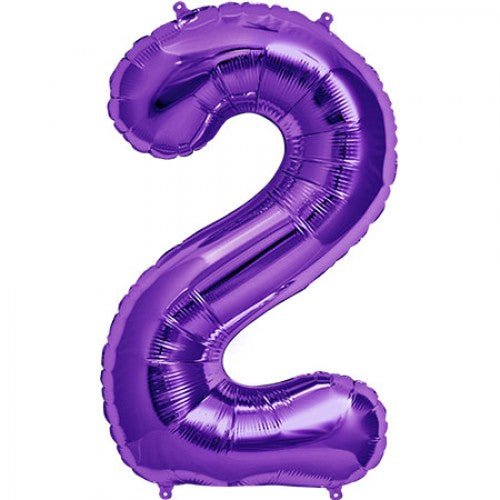 34" Balloon Numbers - Purple - Party America