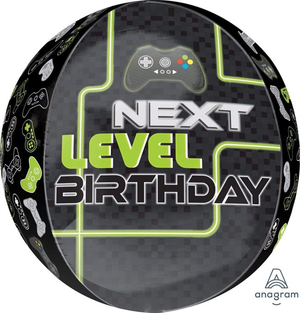 15" Orbz - Level Up Birthday - Anagram