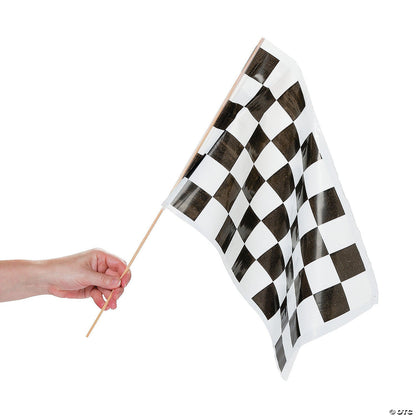 16x11 B&W Checkered Flags 16″ by Fun Express from Instaballoons
