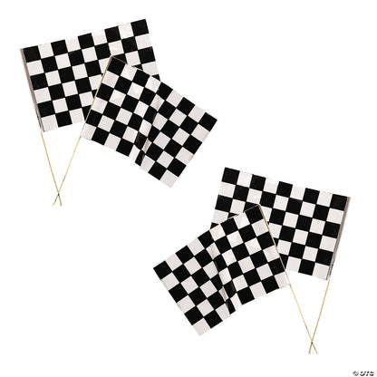 16x11 B&W Checkered Flags 16″ by Fun Express from Instaballoons