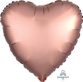 17" Heart - Satin Luxe Rose Gold (20ct) - Anagram