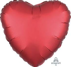 17" Heart - Satin Luxe Sangria (20ct) - Anagram