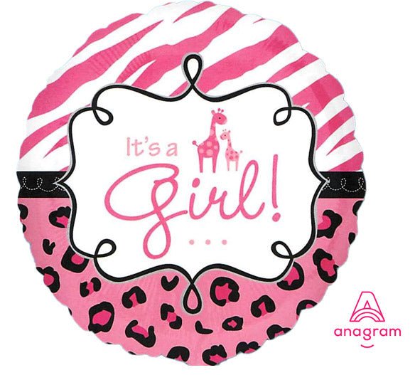 18" Animal Prints - It's A Girl - Anagram