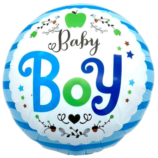 18" Baby Boy - Ditsy Floral (50ct) - Party America