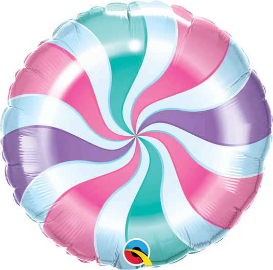 18" Candy Swirly Pastel - Qualatex