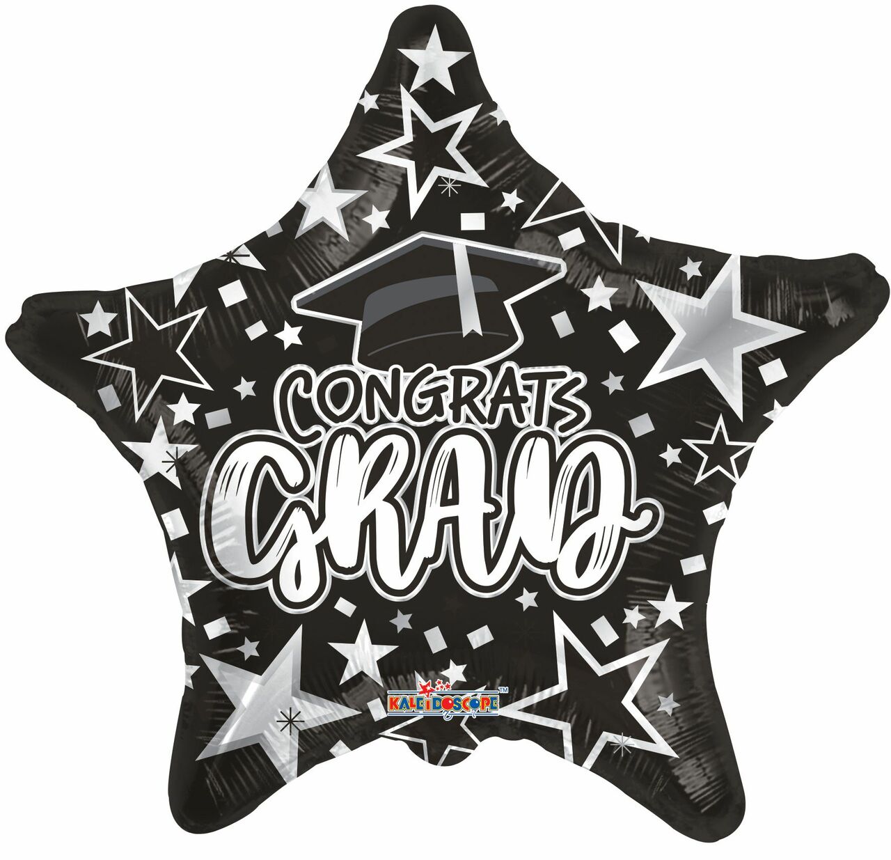 18" Congrats Grad Black (100ct) - Conver USA