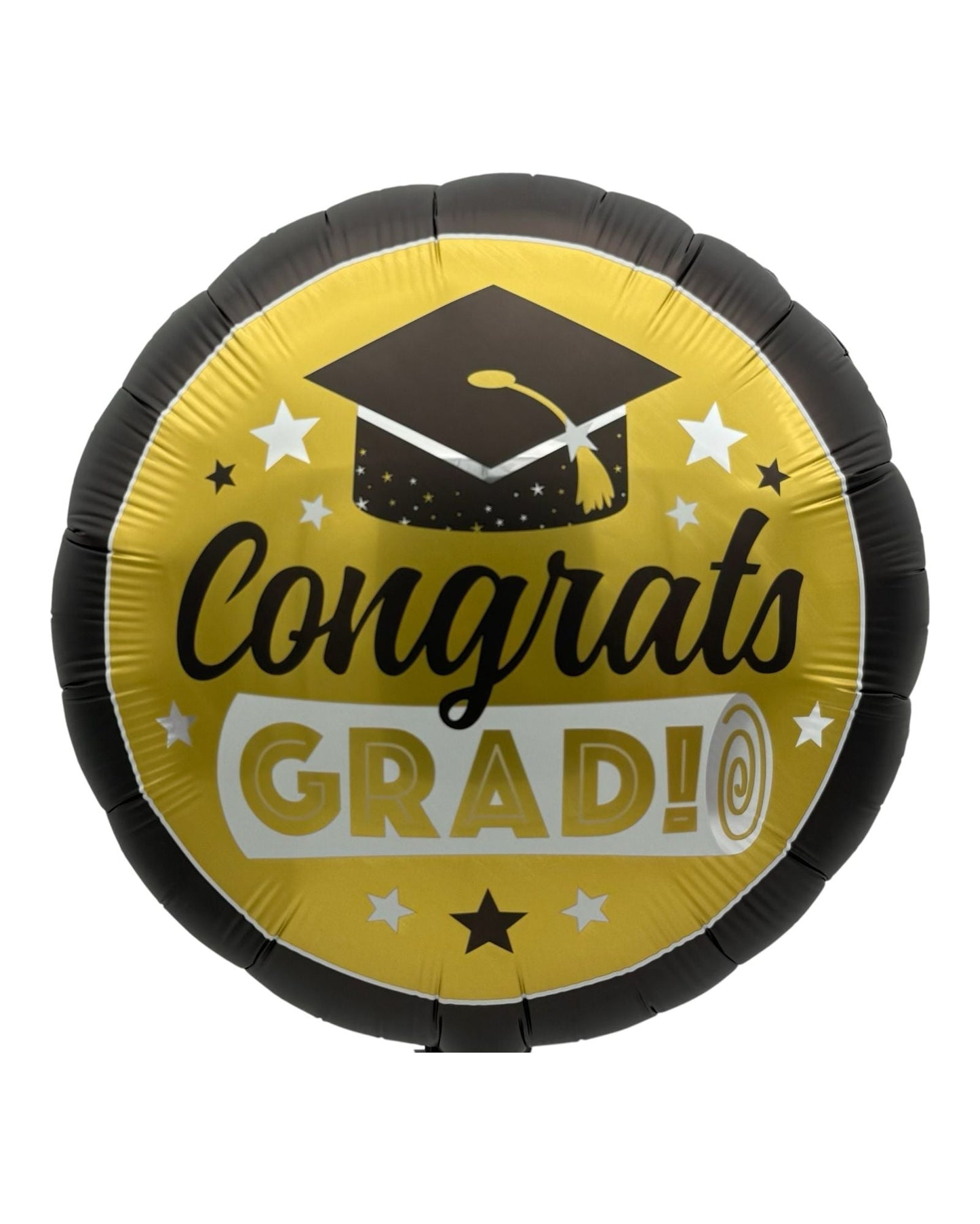 18" Congrats Grad Gold with Black Cap (50ct) - Party America