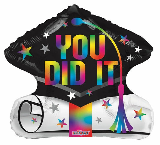 18" Congrats Grad You Did It (100ct) - Conver USA