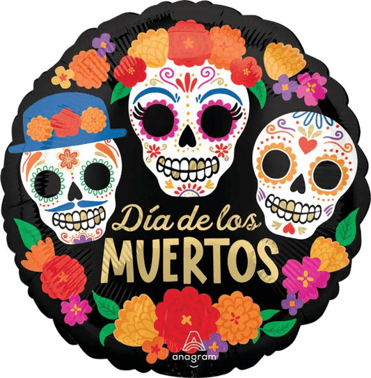 18" Dia de los Muertos - Bright Flores - Anagram