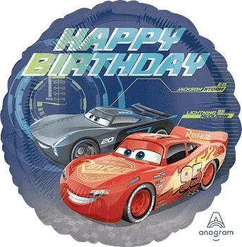 18" Disney Cars 3 - Happy Birthday - Anagram
