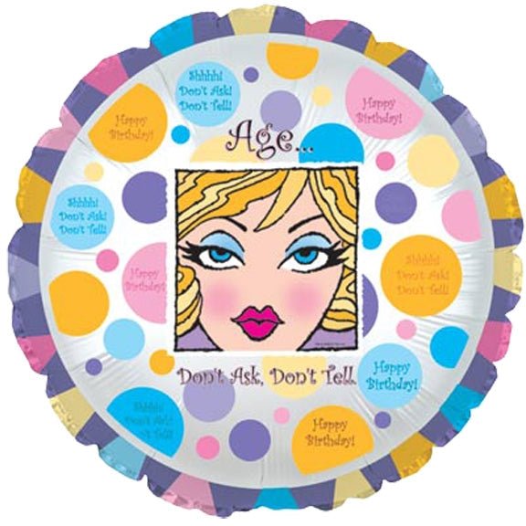 18" Don't Ask, Don't Tell - CTI Balloons