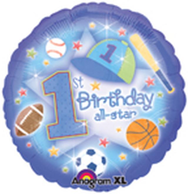 18" First Birthday All Star - Anagram